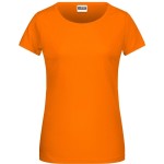 Dámské tričko z bio bavlny James+Nicholson 8007 - Oranžová XL