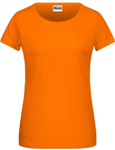 Dámské tričko z bio bavlny James+Nicholson 8007 - Oranžová XL