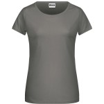 Dámské tričko z bio bavlny James+Nicholson 8007 - Mid grey S