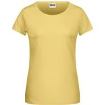 Dámské tričko z bio bavlny James+Nicholson 8007 - Light yellow XXL