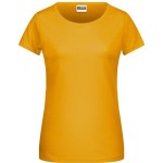 Dámské tričko z bio bavlny James+Nicholson 8007 - Gold yellow L