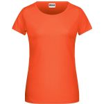 Dámské tričko z bio bavlny James+Nicholson 8007 - Coral L