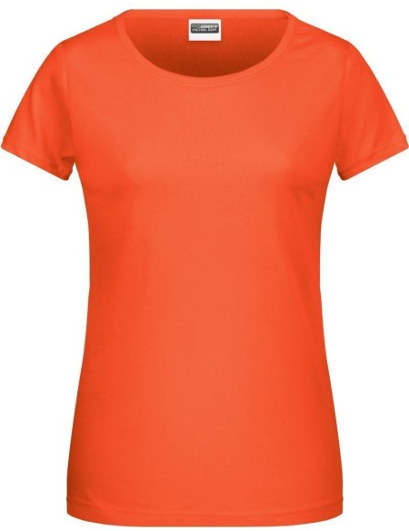Dámské tričko z bio bavlny James+Nicholson 8007 - Coral M