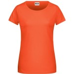 Dámské tričko z bio bavlny James+Nicholson 8007 - Coral L