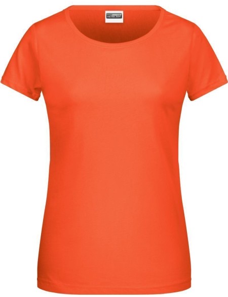 Dámské tričko z bio bavlny James+Nicholson 8007 - Coral L
