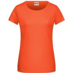 Dámské tričko z bio bavlny James+Nicholson 8007 - Coral XL