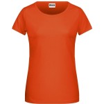 Dámské tričko z bio bavlny James+Nicholson 8007 - Dark orange S