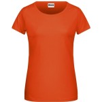 Dámské tričko z bio bavlny James+Nicholson 8007 - Dark orange L