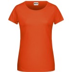 Dámské tričko z bio bavlny James+Nicholson 8007 - Dark orange XL