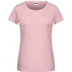 Dámské tričko z bio bavlny James+Nicholson 8007 - Soft pink M