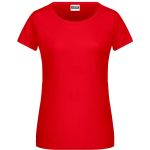 Dámské tričko z bio bavlny James+Nicholson 8007 - Tomato XS