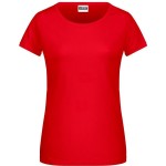 Dámské tričko z bio bavlny James+Nicholson 8007 - Tomato M