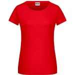 Dámské tričko z bio bavlny James+Nicholson 8007 - Tomato L