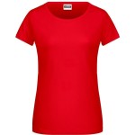 Dámské tričko z bio bavlny James+Nicholson 8007 - Tomato XL