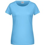 Dámské tričko z bio bavlny James+Nicholson 8007 - Sky blue XXL