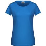Dámské tričko z bio bavlny James+Nicholson 8007 - Cobalt XL