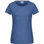 Dámské tričko z bio bavlny James+Nicholson 8007 - Light denim melange XS