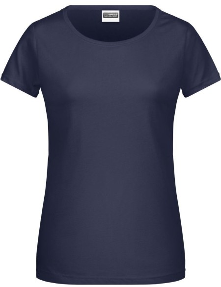 Dámské tričko z bio bavlny James+Nicholson 8007 - Navy XS