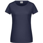 Dámské tričko z bio bavlny James+Nicholson 8007 - Navy XL