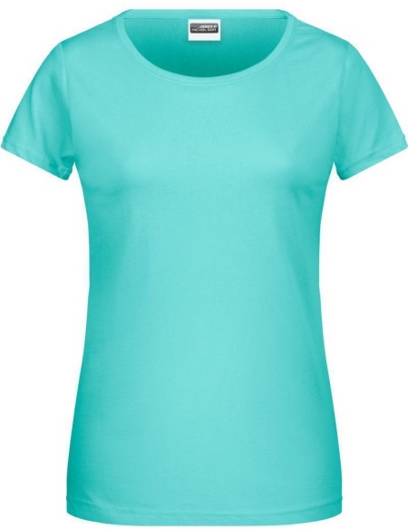 Dámské tričko z bio bavlny James+Nicholson 8007 - Mint XXL