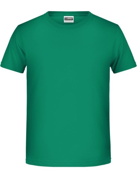 Chlapecké tričko z bio bavlny James+Nicholson 8008B - Irish green M