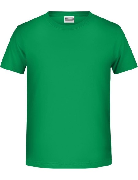 Chlapecké tričko z bio bavlny James+Nicholson 8008B - Fern green S