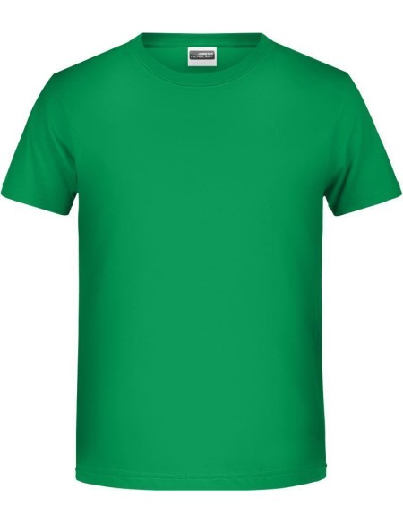 Chlapecké tričko z bio bavlny James+Nicholson 8008B - Fern green M