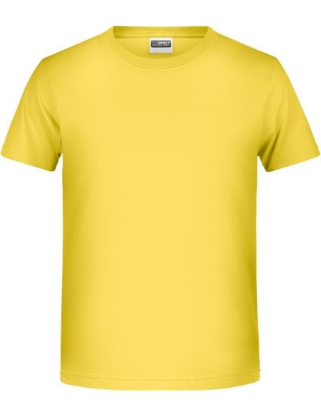 Chlapecké tričko z bio bavlny James+Nicholson 8008B - Yellow XL