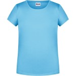 Dívčí tričko z bio bavlny James+Nicholson 8007G - Sky blue S
