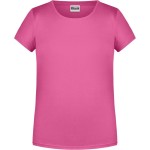 Dívčí tričko z bio bavlny James+Nicholson 8007G - Pink XS