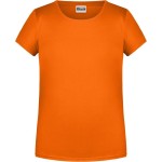 Dívčí tričko z bio bavlny James+Nicholson 8007G - Oranžová S