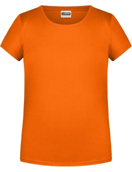 Dívčí tričko z bio bavlny James+Nicholson 8007G - Oranžová S