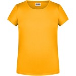 Dívčí tričko z bio bavlny James+Nicholson 8007G - Gold yellow L