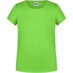 Dívčí tričko z bio bavlny James+Nicholson 8007G - Lime green XS
