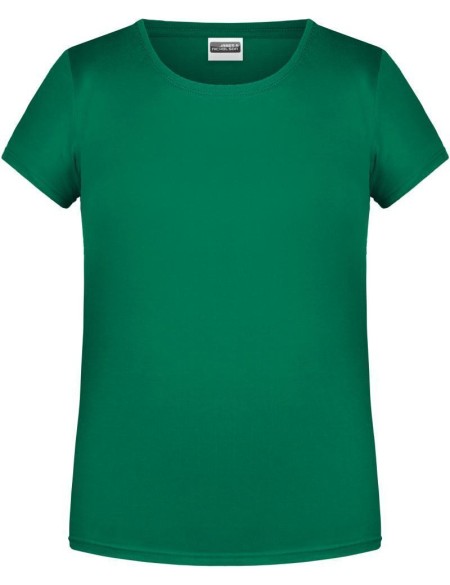 Dívčí tričko z bio bavlny James+Nicholson 8007G - Irish green XXL