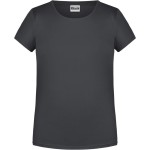 Dívčí tričko z bio bavlny James+Nicholson 8007G - Graphite L