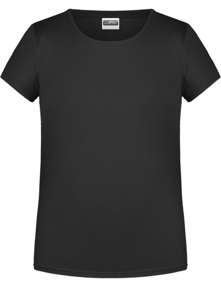 Dívčí tričko z bio bavlny James+Nicholson 8007G - Black S