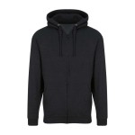 Pánská mikina na zip s kapucí ZOODIE - Black Smoke L
