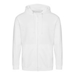 Pánská mikina na zip s kapucí ZOODIE - Arctic white S