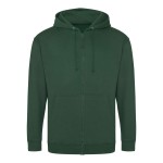 Pánská mikina na zip s kapucí ZOODIE - Bottle green L