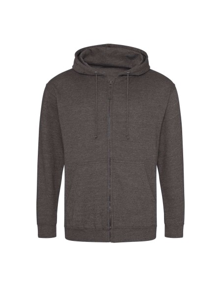 Pánská mikina na zip s kapucí ZOODIE - Charcoal M