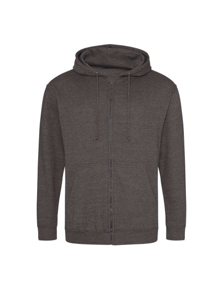 Pánská mikina na zip s kapucí ZOODIE - Charcoal L