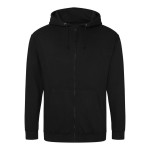 Pánská mikina na zip s kapucí ZOODIE - Deep black 3XL