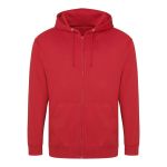 Pánská mikina na zip s kapucí ZOODIE - Fire red S