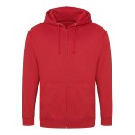 Pánská mikina na zip s kapucí ZOODIE - Fire red XL