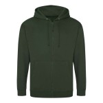 Pánská mikina na zip s kapucí ZOODIE - Forest green S