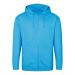 Pánská mikina na zip s kapucí ZOODIE - Hawaiian blue XXL