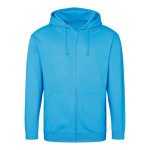 Pánská mikina na zip s kapucí ZOODIE - Hawaiian blue XXL