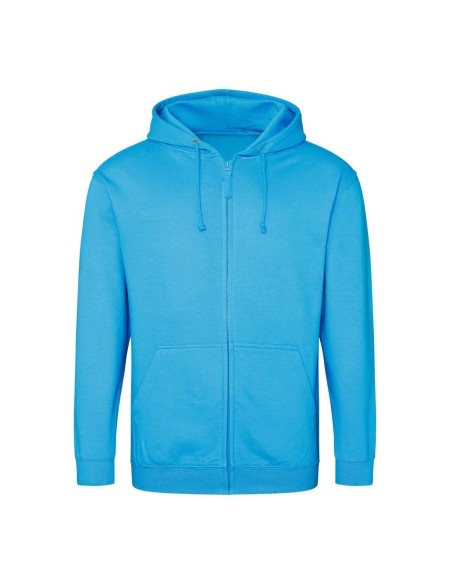 Pánská mikina na zip s kapucí ZOODIE - Hawaiian blue XXL