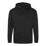 Pánská mikina na zip s kapucí ZOODIE - Jet black 5XL